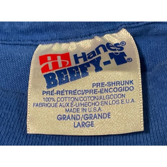 Vintage 90s Large Cheerios Cereal Promo Hanes Single Stitch T-Shirt USA - Picture 6 of 7